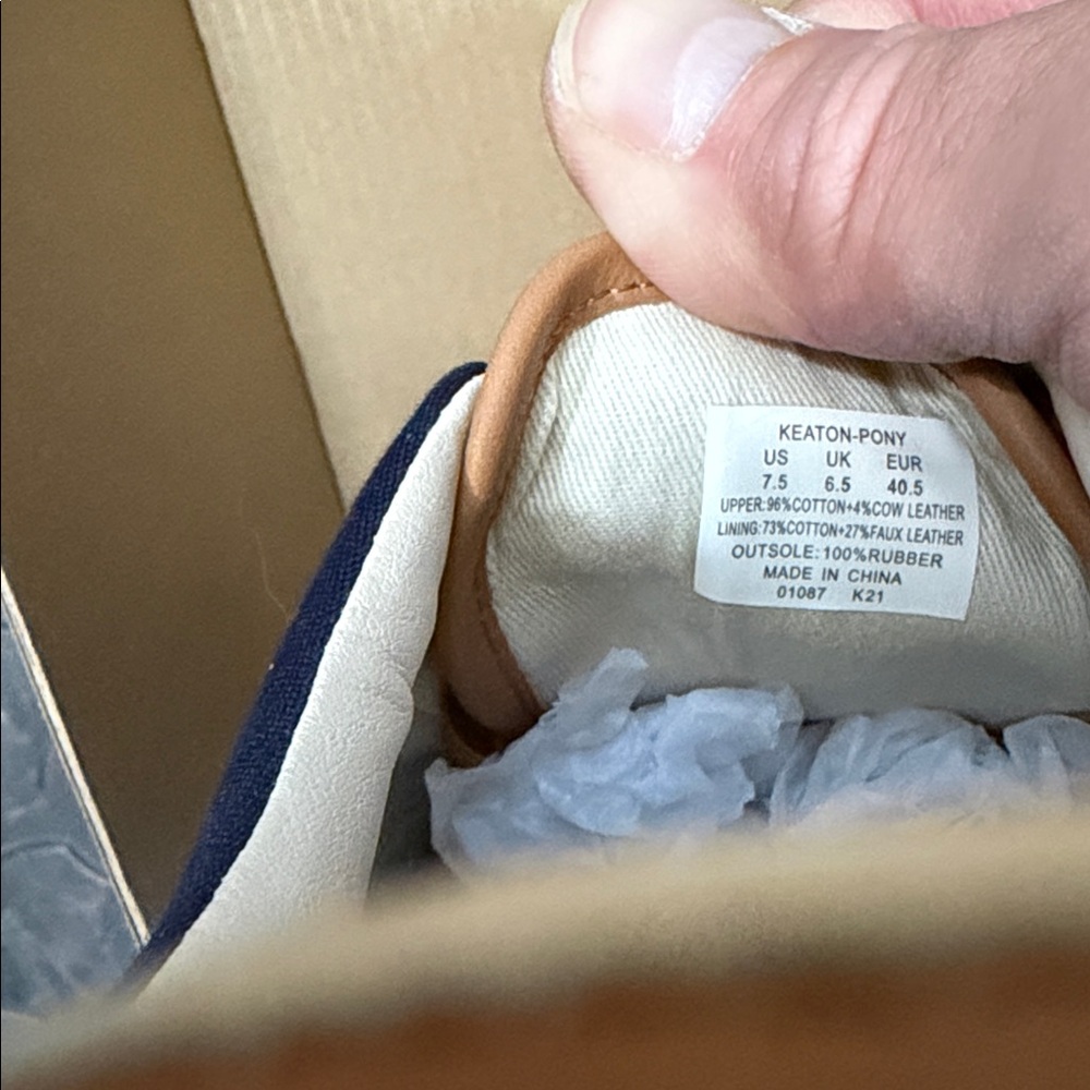 Polo Ralph Lauren Canvas Sneaker, Navy - Picture 2 of 2